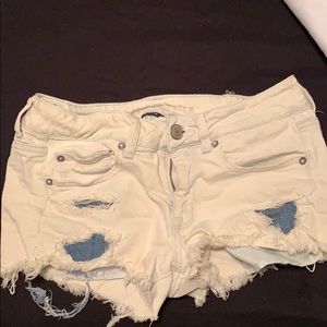 distressed American Eagle shorts